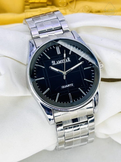 Aa 1 Slamstar Silver Watch Quartz Watch (Without Box)For Men s